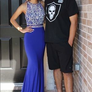 Royal blue prom dress